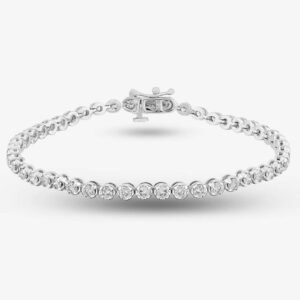 Photo 17 - Bracelets 18ct White Gold 3.00ct Diamond Tennis Bracelet TH0133092