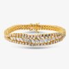 18ct Yellow Gold 6.50ct Diamond Marquise Graduating Tennis Bracelet BTDGJ - Photo 2 - Bracelets 18ct Yellow Gold 6.50ct Diamond Marquise Graduating Tennis Bracelet BTDGJ