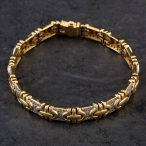 Photo 5 - Bracelets 18ct Yellow Gold Diamond 7 Inch Bracelet 4128078