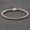 Photo 2 - Bracelets 9ct White Gold 1.00ct Brilliant Cut Diamond Flexible Bar 7 Inch Bracelet 41281072