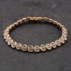 Photo 2 - Bracelets 9ct Two Colour Gold Single Cut Diamond 7 Inch Tennis Bracelet 41281186