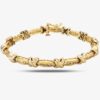 Photo 3 - Bracelets 14ct Yellow Gold 7.5 Inch Diamond Kiss Bracelet 4307065