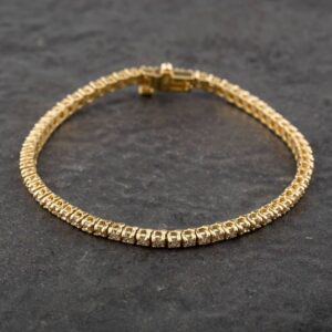 Photo 10 - Bracelets 9ct Yellow Gold 3.00ct Brilliant Cut Diamond 7 Inch Bracelet 4307095