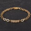 Photo 2 - Bracelets 14ct Yellow Gold 7 Inch Diamond Bracelet 4307099