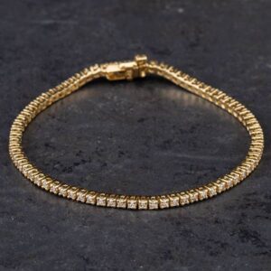 Photo 5 - Bracelets 14ct Yellow Gold 2.15ct Brilliant Cut Diamond 7 Inch Bracelet 4307104