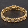 Photo 2 - Bracelets 18ct Two Colour Gold 7 Inch 0.50ct Diamond Set Bracelet 4307112