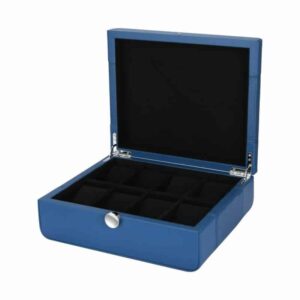 Photo 7 - Watch Boxes Black Series 8 Piece Leather Watch Box – Blue