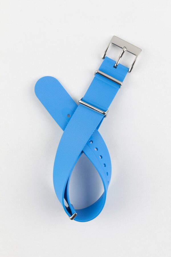 Photo 1 - Straps Premium Rubber One-Piece Watch Strap in AZURE BLUE