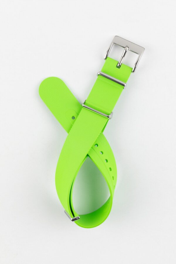 Photo 1 - Straps Premium Rubber One-Piece Watch Strap in LIME GREEN