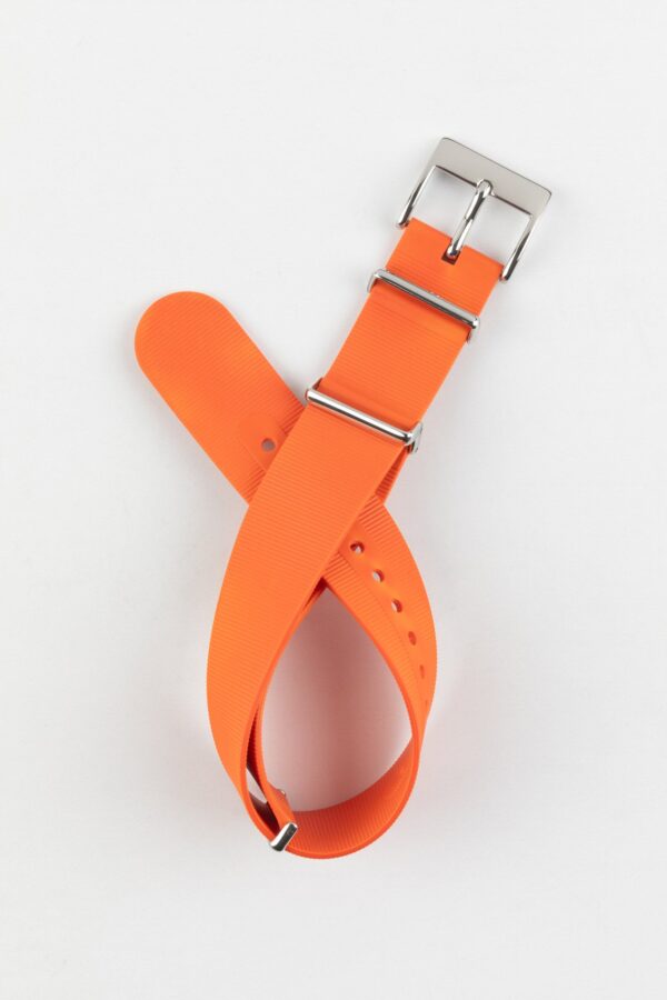 Photo 1 - Straps Premium Rubber One-Piece Watch Strap in ORANGE