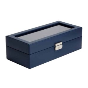 Photo 2 - Watch Boxes WOLF Heritage 5 Piece Watch Box – Navy